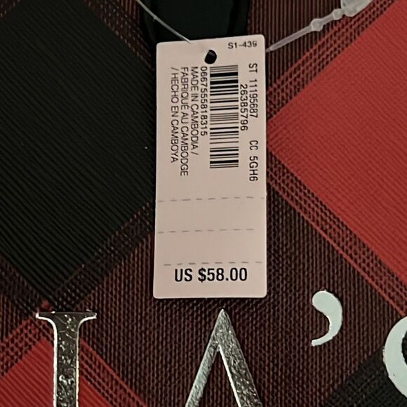 🛍NWT 🛍Victoria’s Secret Red and Black bag 🛍 - Picture 4 of 4